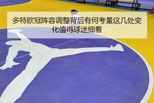多特欧冠阵容调整背后有何考量这几处变化值得球迷细看